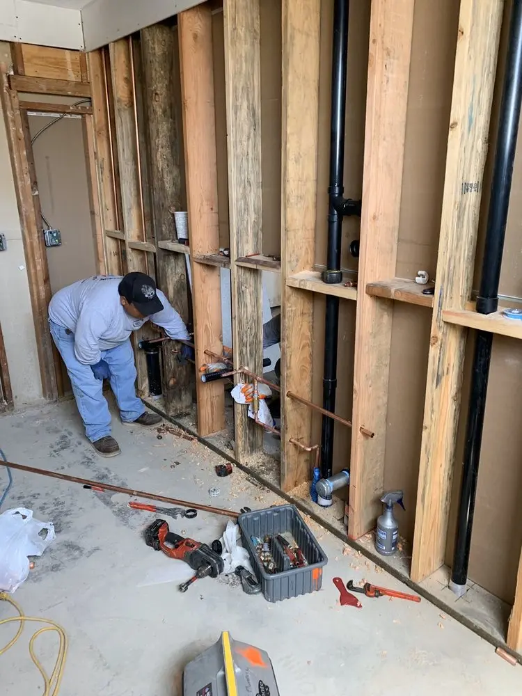 Commercial rough-in plumbing for Water Heater Replacement in Richboro